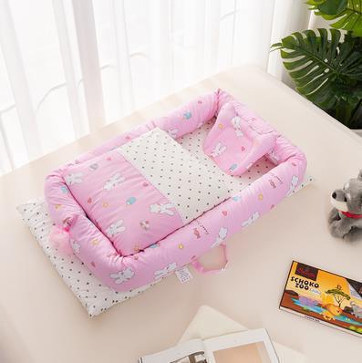 Newborn bed nest – foldable and soft travel mattress for crib or sofa