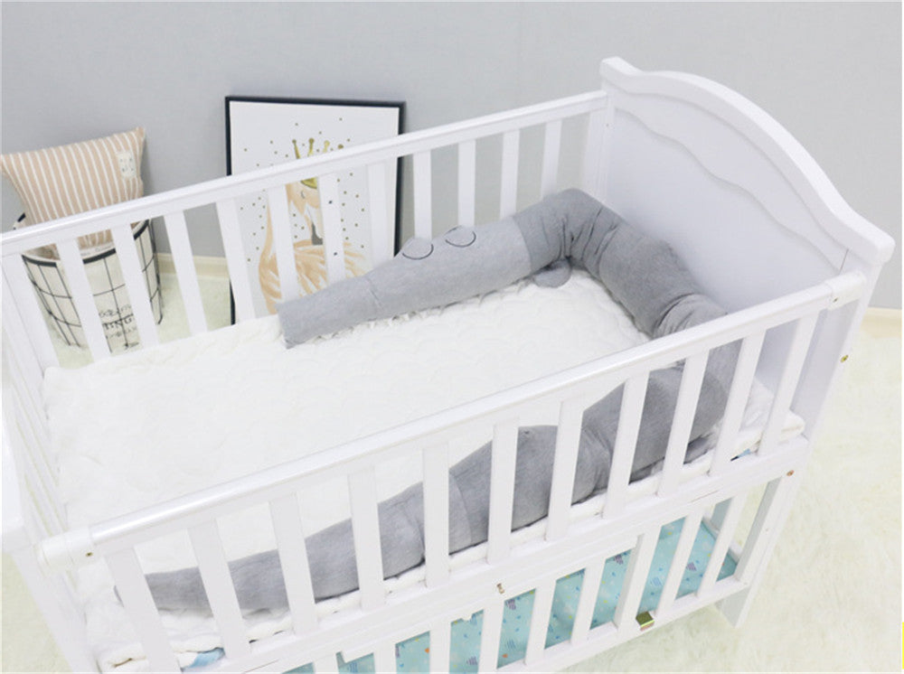 Infant bed bumper pillow – cute and safe crib fence for babies