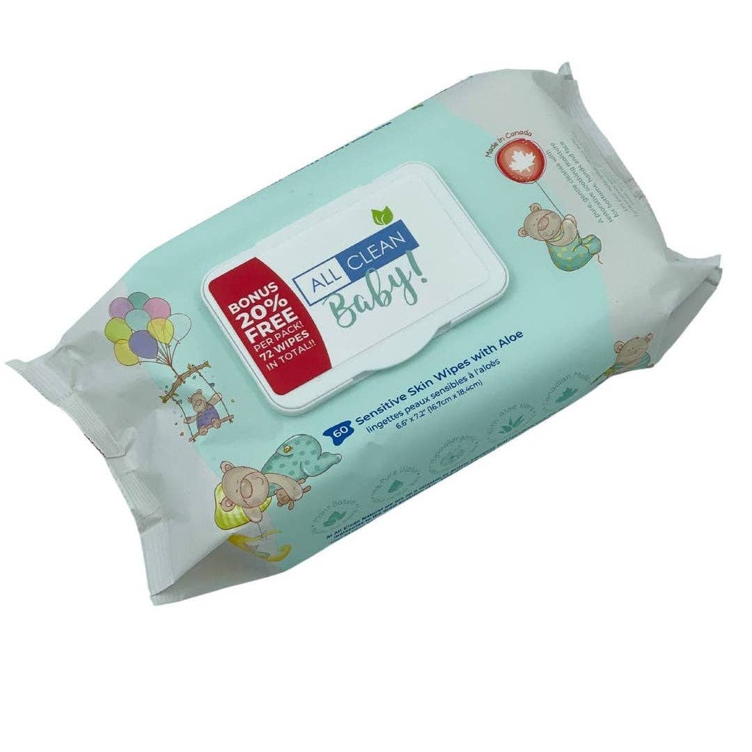 Pure Water Baby Wipes — Canadian-Made & Ultra-Gentle