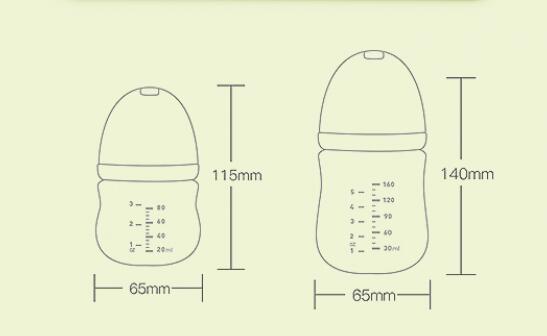 Glass spoon bottle for baby feeding – BPA-free & heat resistant