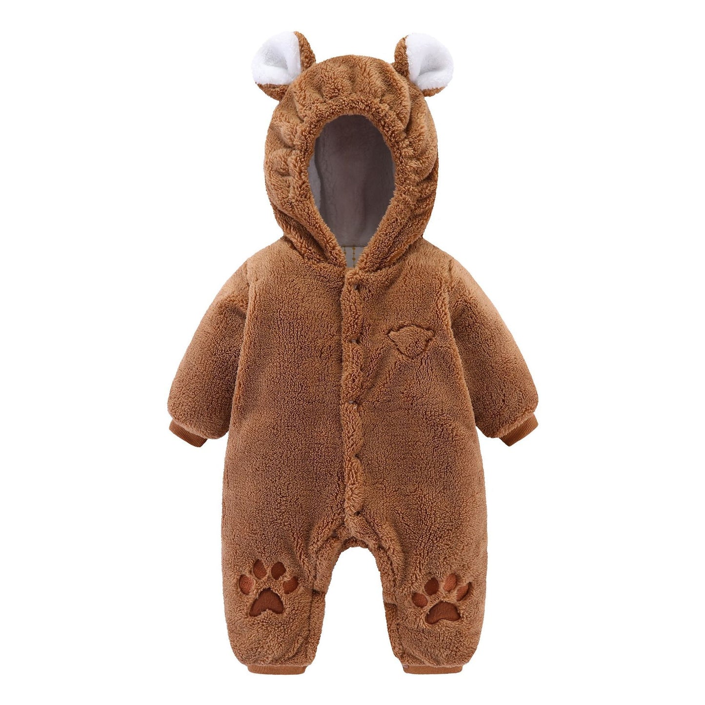 Cozy quilted baby romper – warm onesie for newborns