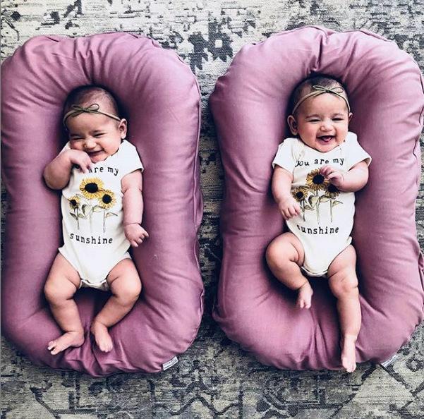 Lit nid pour bébé – coussin berceau en coton respirant pour bébés