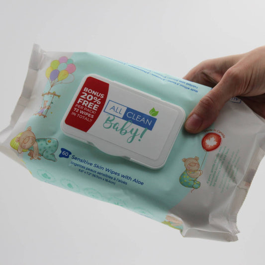 Pure Water Baby Wipes — Canadian-Made & Ultra-Gentle