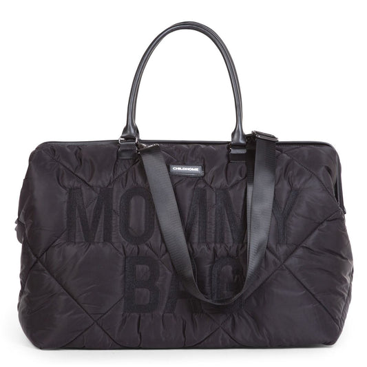 Cloud Comfort Puffer Mommy Bag - Black