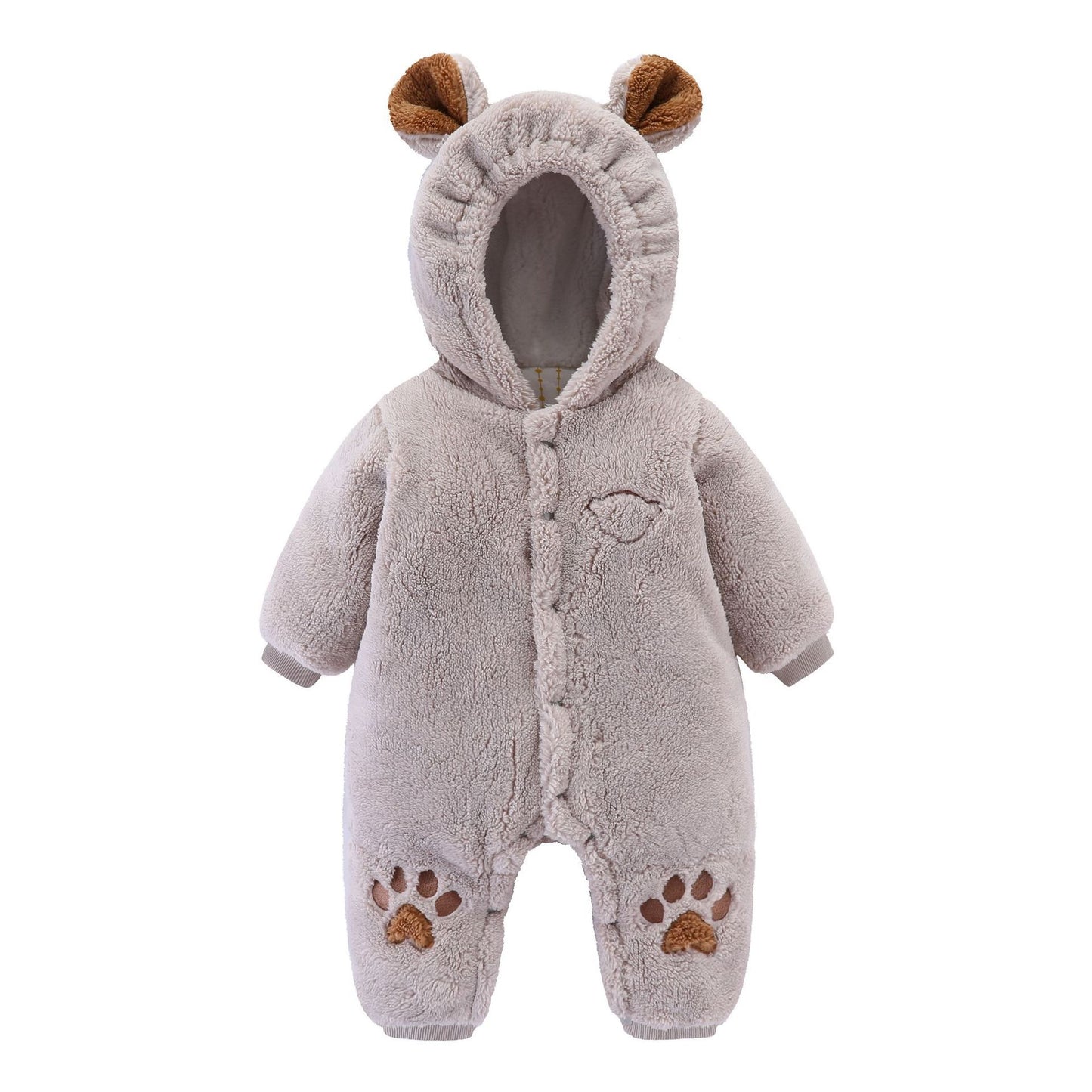 Cozy quilted baby romper – warm onesie for newborns