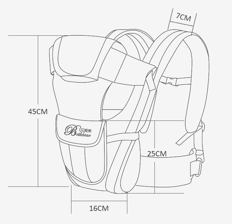 Comfort-fit baby carrier – secure double shoulder support for parents on the go