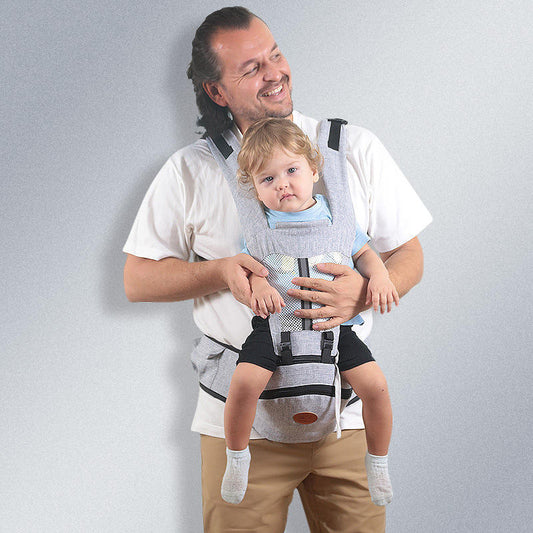 Porte-bébé ergonomique pour siège de hanche – tabouret de taille avec sangles réglables, poche de rangement et rembourrage doux