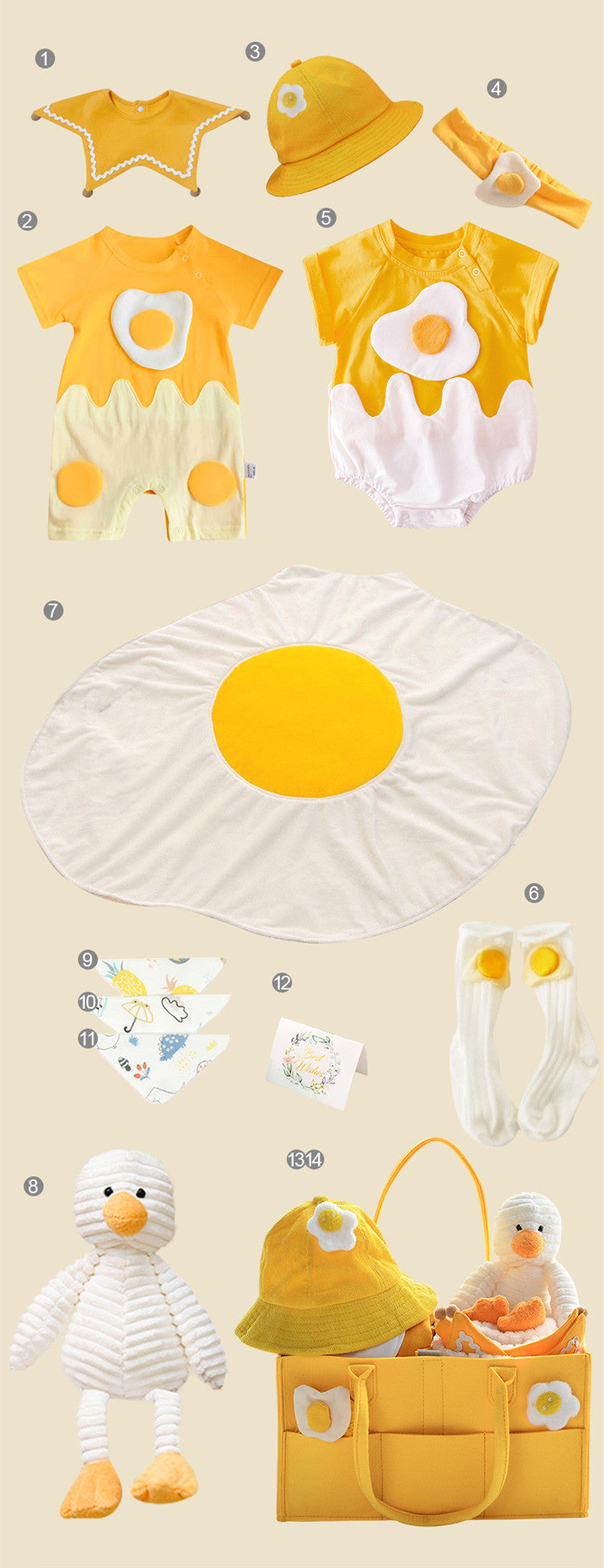 Newborn gift box – summer baby girl outfit with princess dress