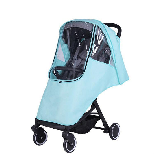 Baby stroller rain and weather cover – universal fit with cozy warmth