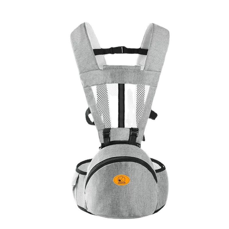 Ergonomic baby hip seat carrier – waist stool with adjustable straps, storage pocket & soft padding