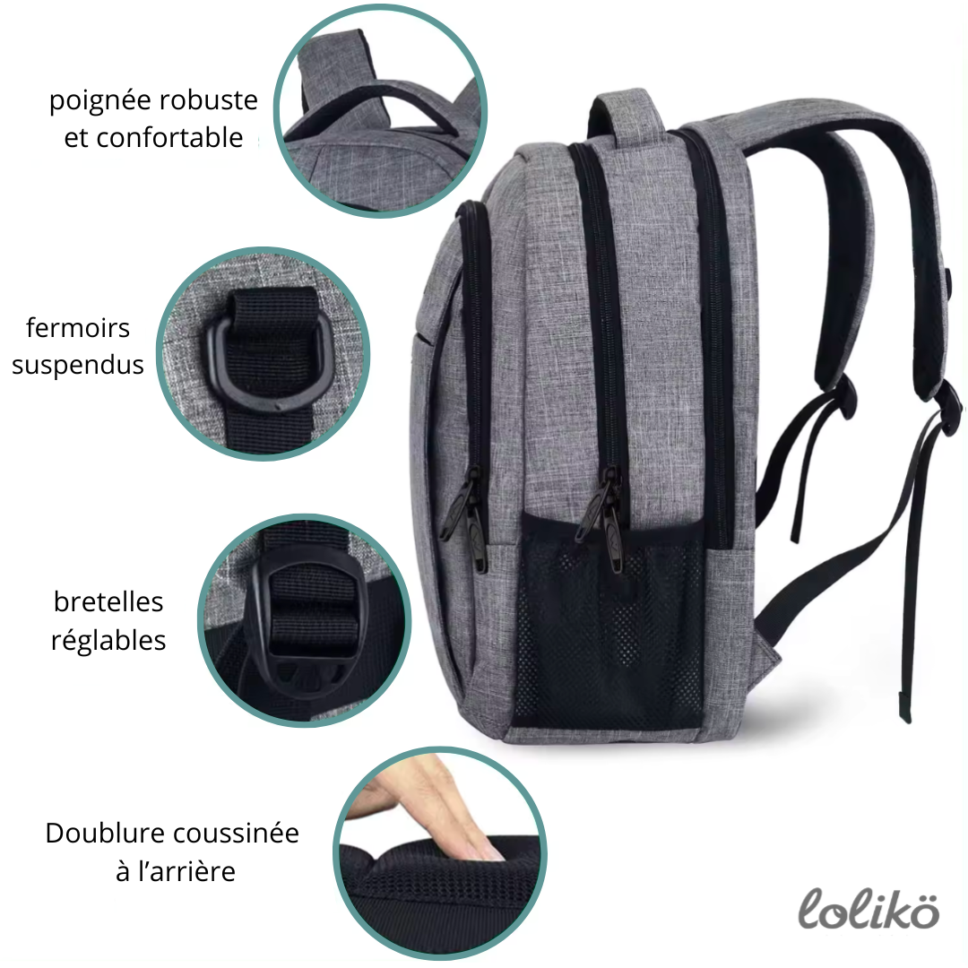 Grey Multi-Purpose Backpack