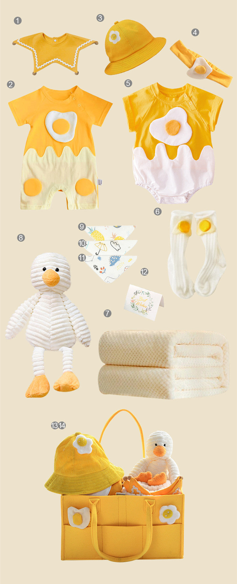 Newborn gift box – summer baby girl outfit with princess dress