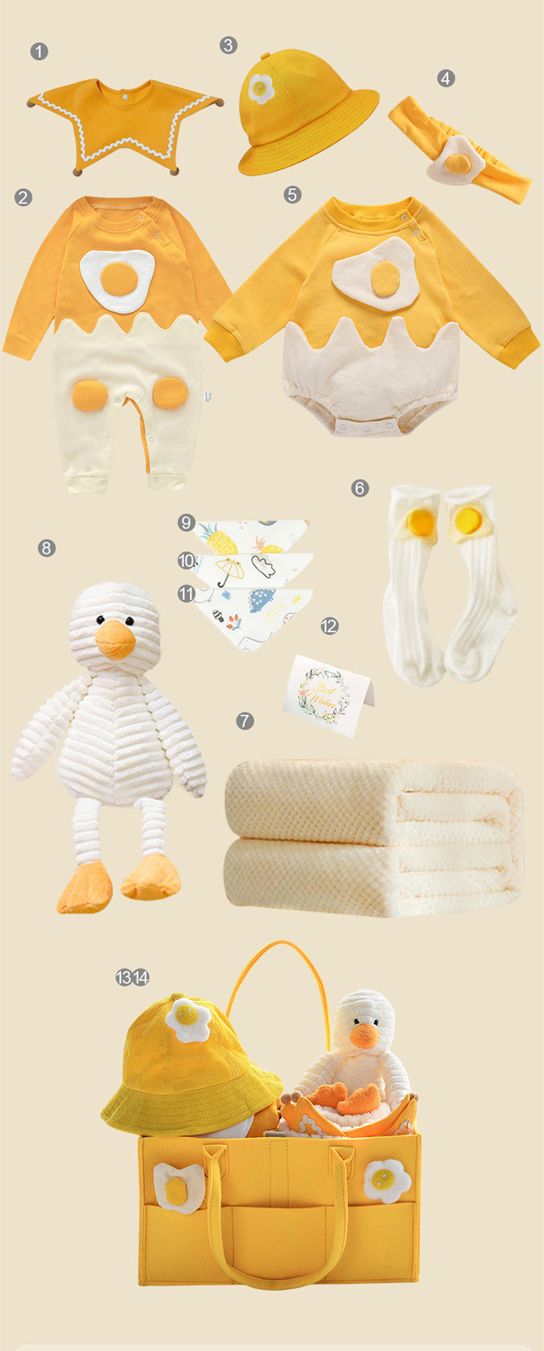 Newborn gift box – summer baby girl outfit with princess dress