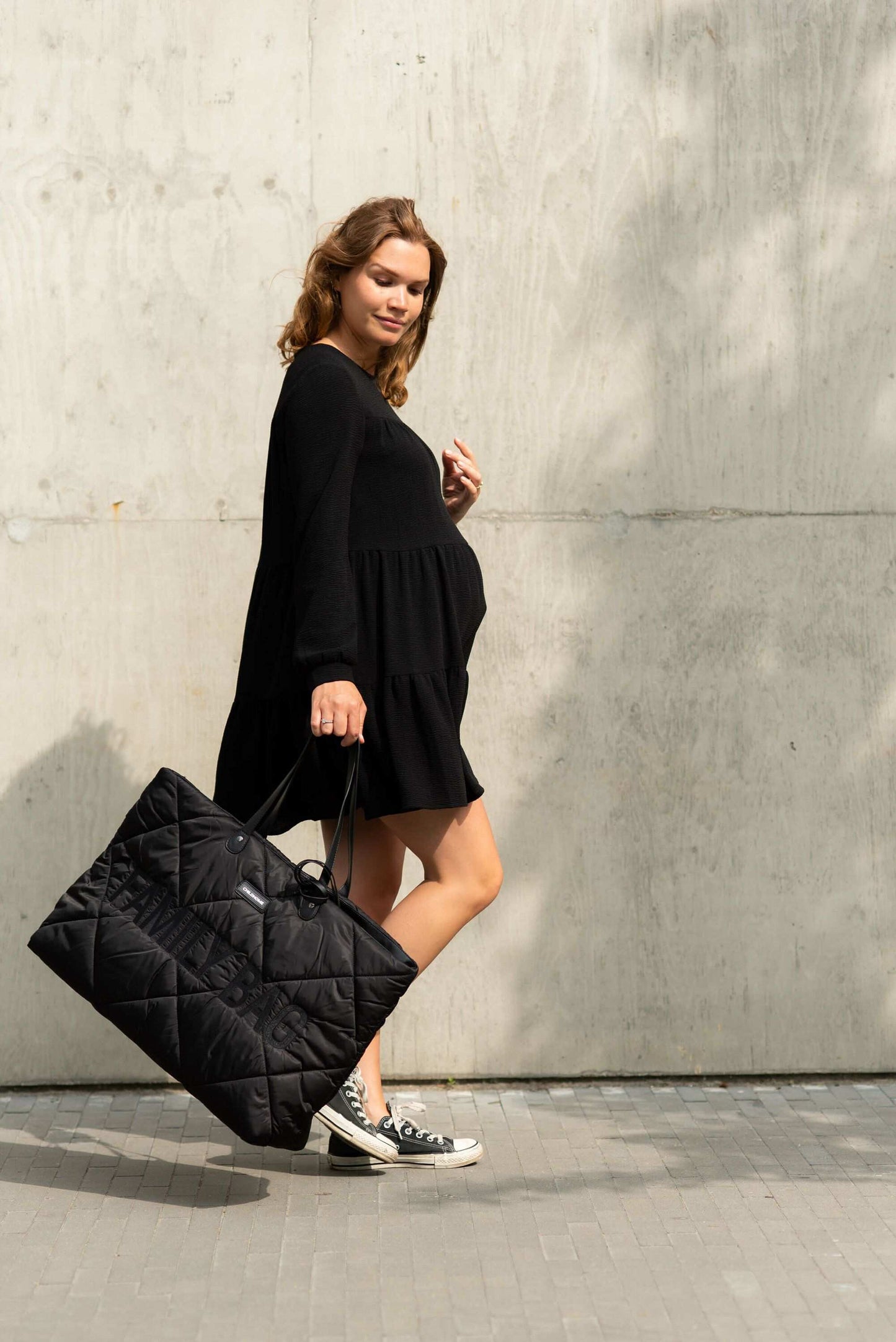 Sac familial — matelassé noir