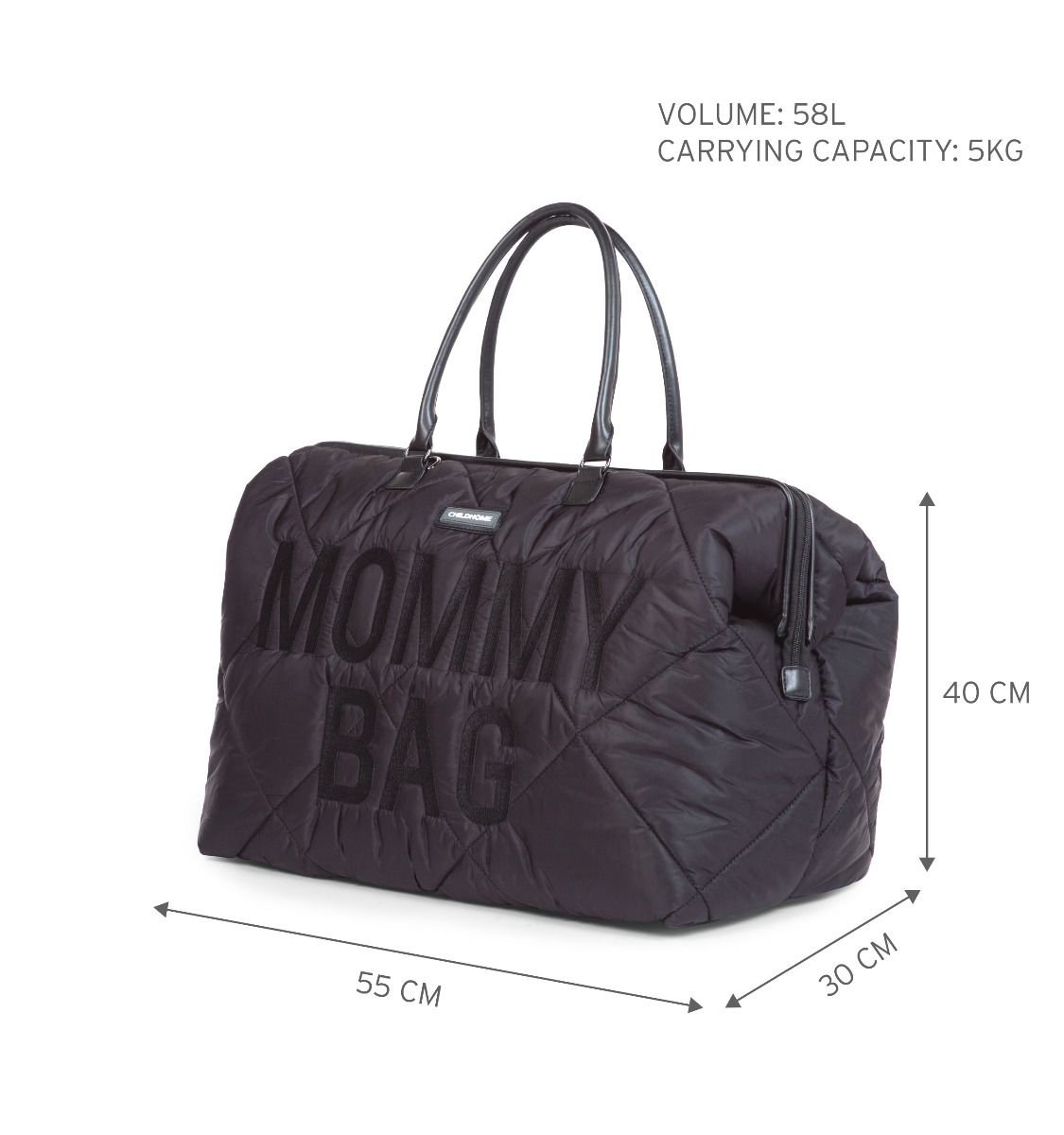 Sac à langer Cloud Comfort Puffer - Noir